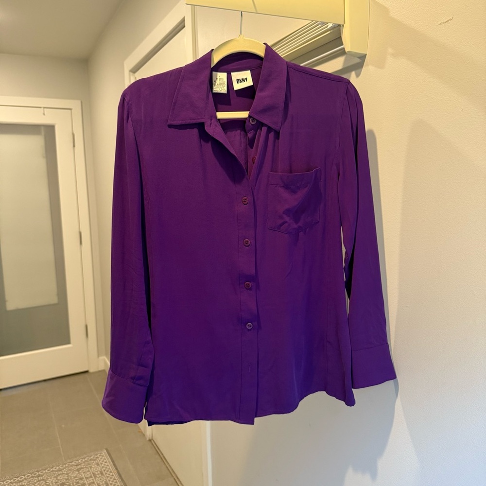 DKNY Vibrant Purple Shirt